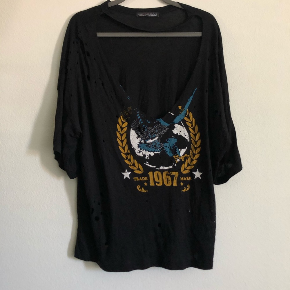 OPEN NECK VINTAGE TEE